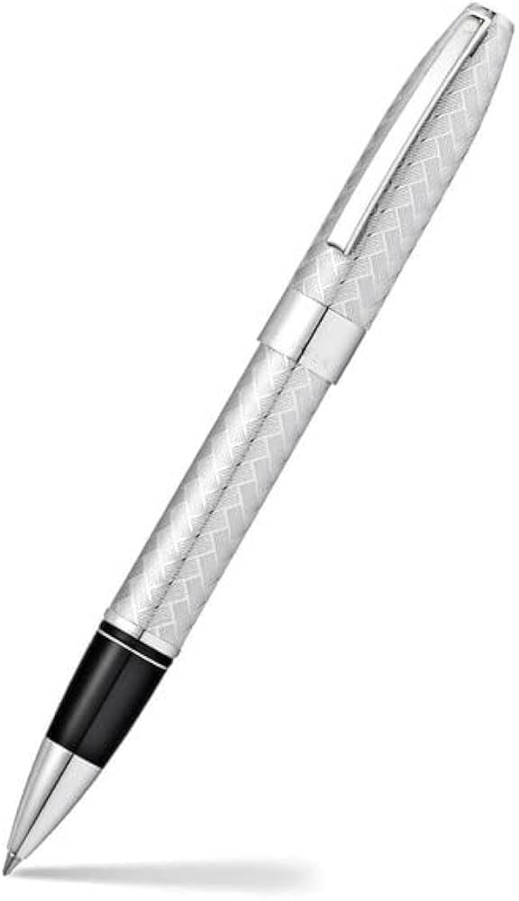 Sheaffer 9062RB Legacy Polished Chrome Engraved Chevrom Roller Pen
