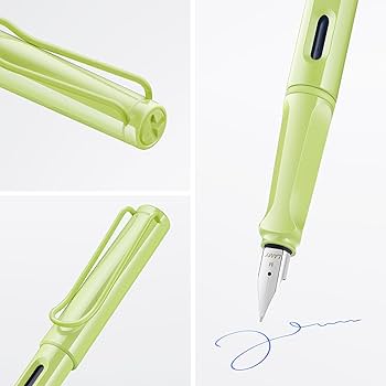 Lamy 0D0M Safari Spring Green Fountain Pen Medium