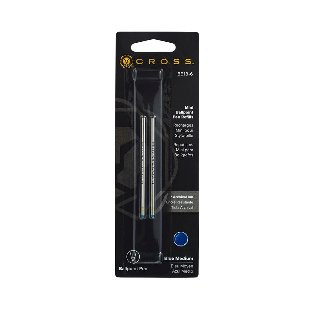 Cross 8518-6 Mini Blue Refill (2 Pcs)