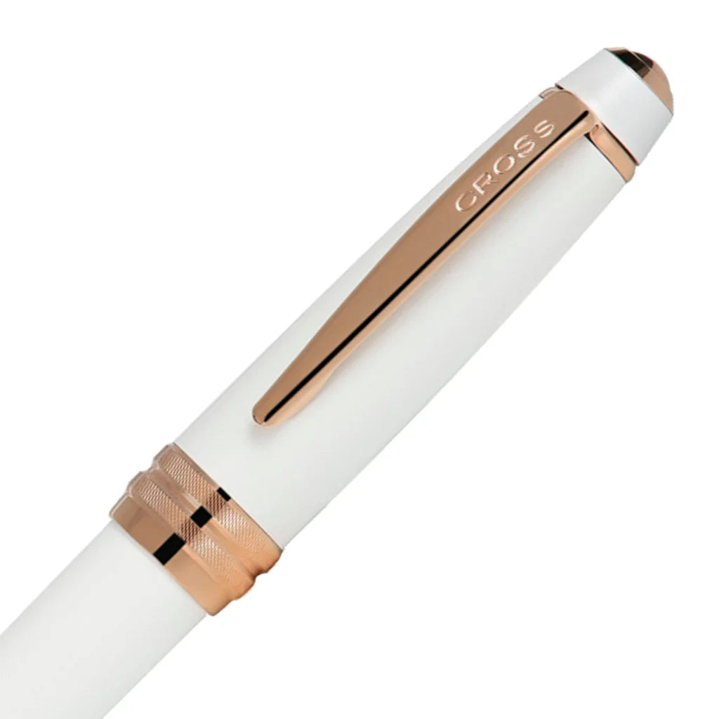 Cross 455-22 Bailey White Rose Gold Roller Pen
