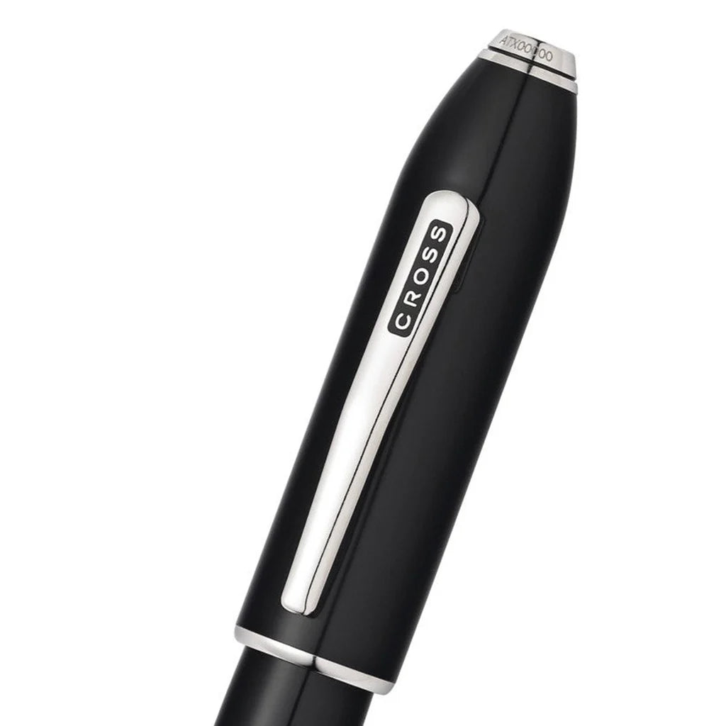 Cross 705-1 Peerless Black Lacq/Platinum Roller Pen