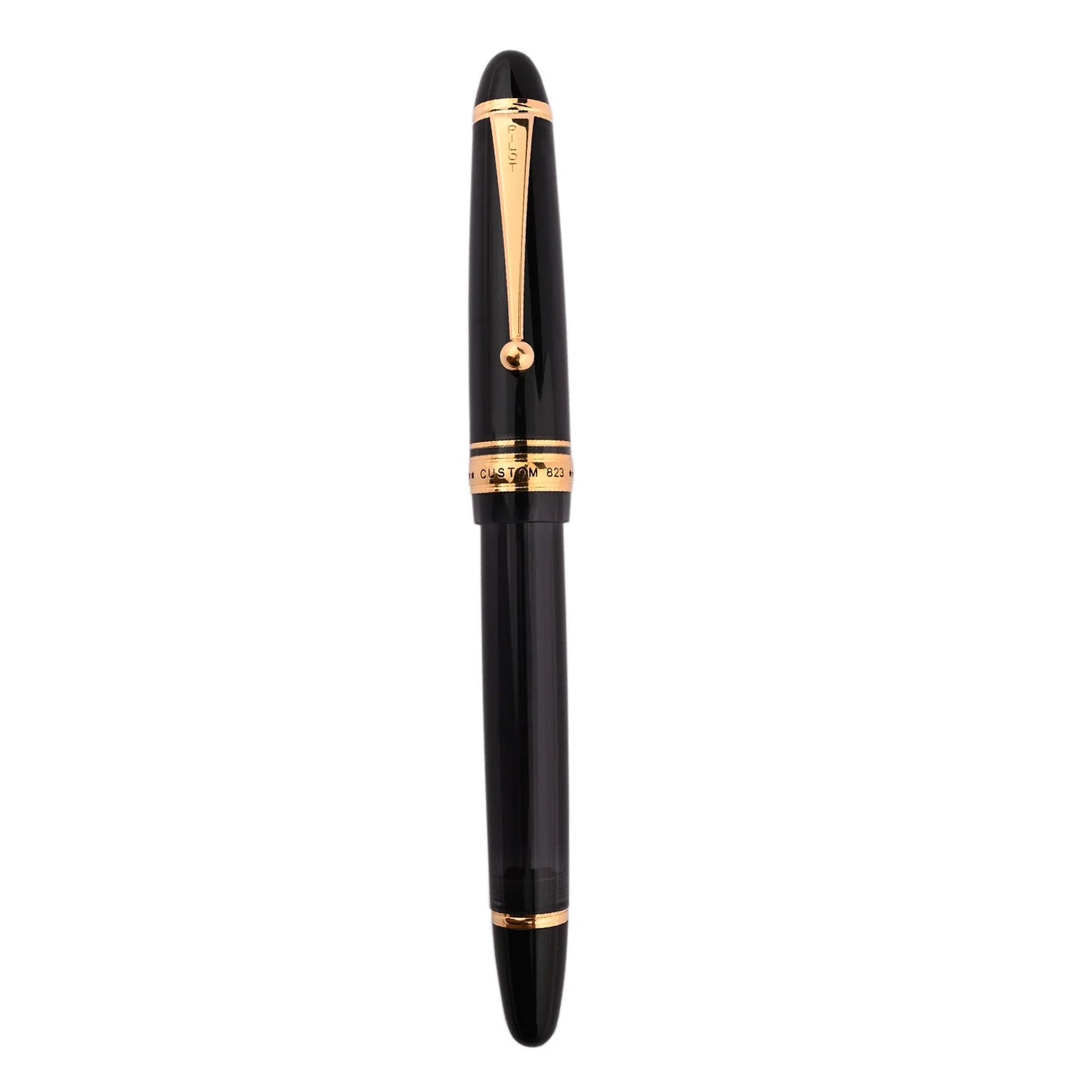 Pilot Custom 823 Black Fine Fountain Pen + Ink Bottle