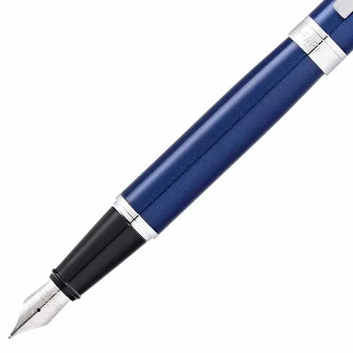 Sheaffer 9341 Blue Lacquer Fountain Pen Medium Nib
