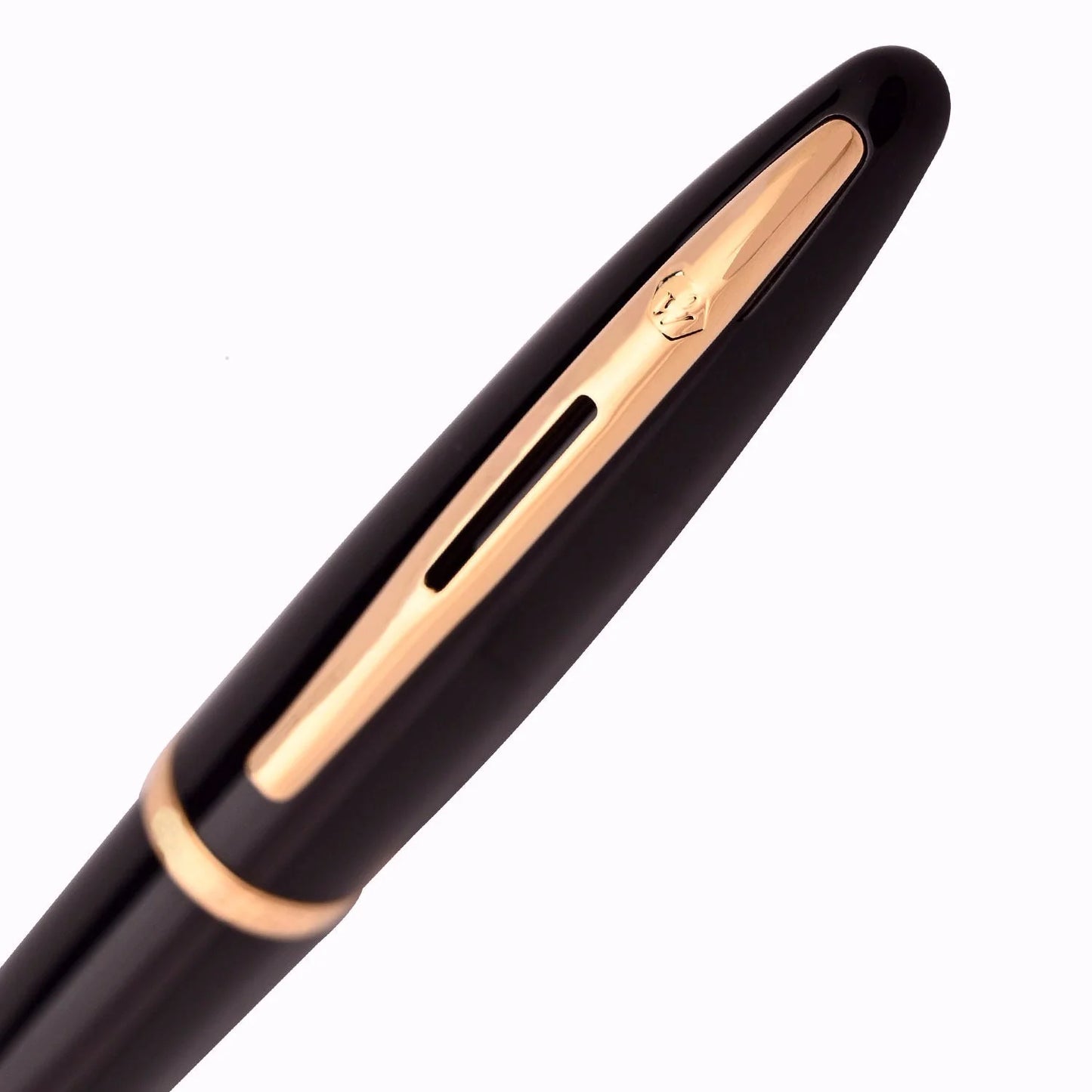 Waterman Carene Sea Black Gold Trim Ball Pen