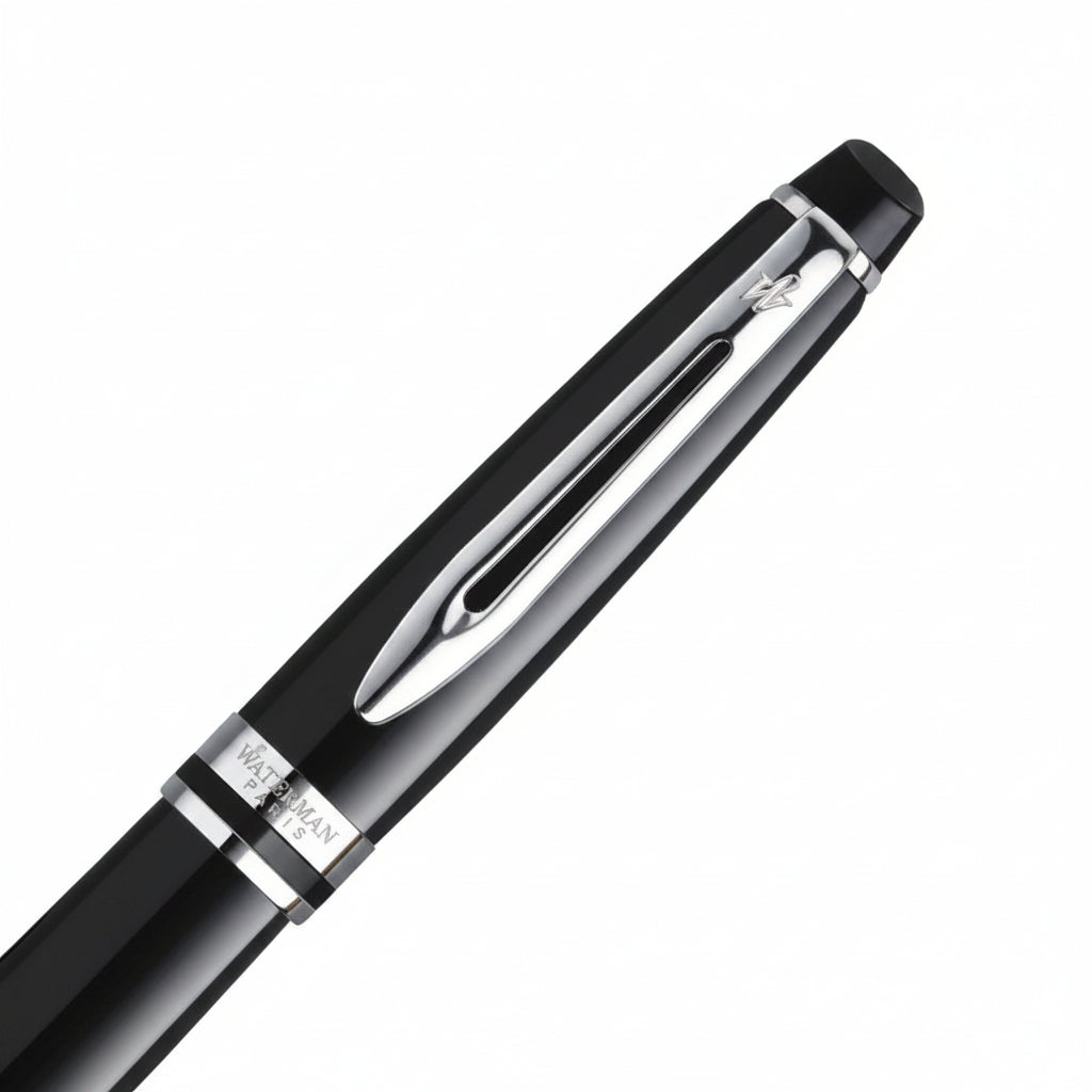 Waterman Expert Mars Black Chrome Trim Roller Pen