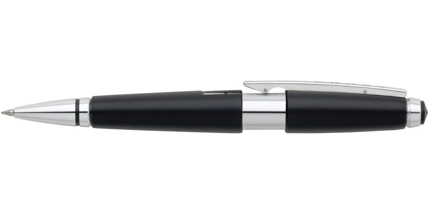 Cross 555-2 Edge Black Chrome Roller Pen Cross