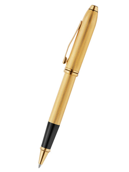 Cross 45-77 Townsend 23kt Gold Diamond Pattern Roller Pen
