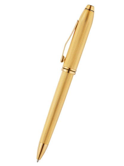 Cross 42-77 Townsend 23kt Gold Plated Engraved Diamond Gt Ball Pen
