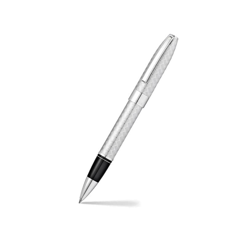 Sheaffer 9062RB Legacy Polished Chrome Engraved Chevrom Roller Pen