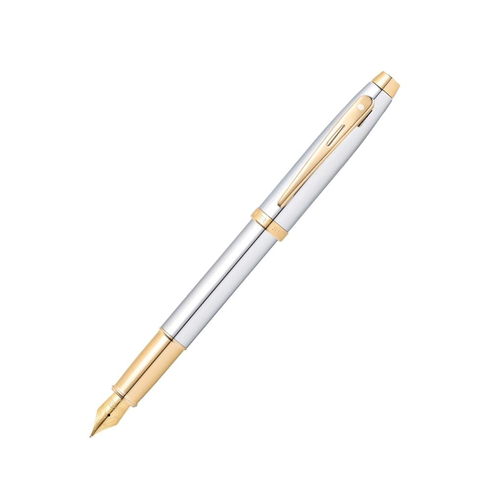 Sheaffer 9340 Chrome With GT Fountain Pen  Medium Nib