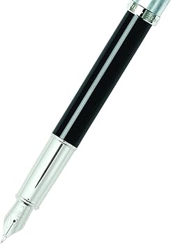 Sheaffer 9313 Black Chrome Fountain Pen  Medium Nib