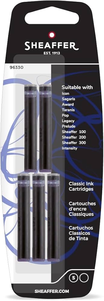 Sheaffer Cartridge Black (Set Of 5 Pcs)