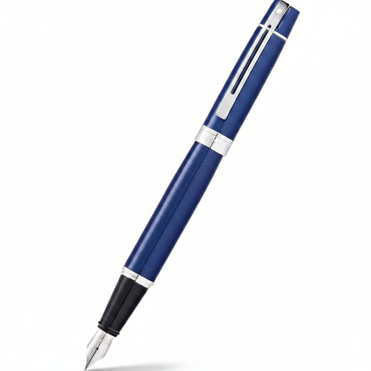 Sheaffer 9341 Blue Lacquer Fountain Pen Medium Nib