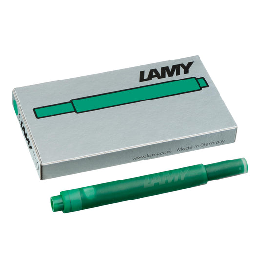 Lamy T10 Green Ink Cartridge (Pack of 5)
