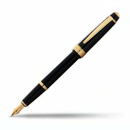 Cross 746-9 Bailey Light Black Resin / Gold Trim Fountain Pen