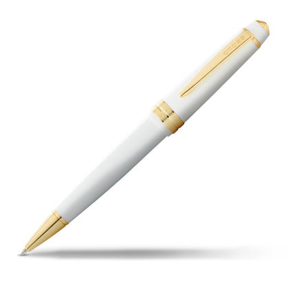 Cross 742-10 Bailey Light White Resin /Gold Trim Ball Pen
