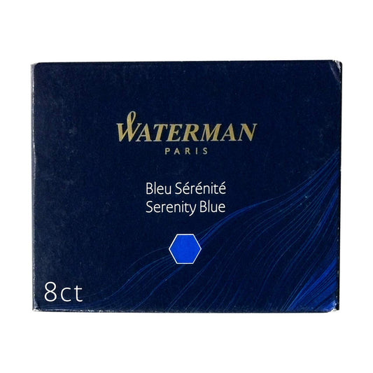 Waterman  Cartridge Blue Serinity Florida Blue (pack of 8)