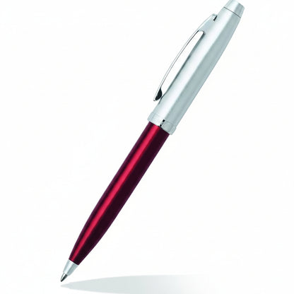 Sheaffer 9307Ball Pen Red -Brushed Chrome Ball Pen