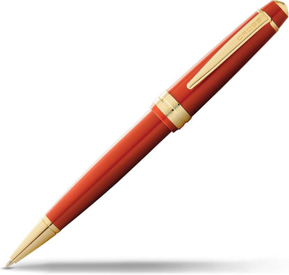 Cross 742-13 Bailey Light Amber Resin/Gold Trim Ball Pen