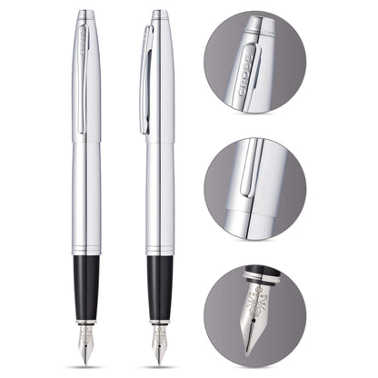 Cross AT0116-1 Calais Chrome Fountain Pen