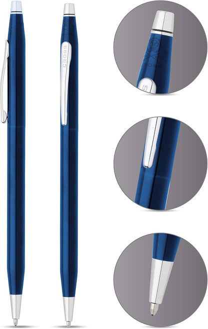 Cross 82-161 Century Glossy Tran Blue Ct Ball Pen