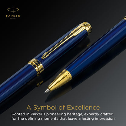 Parker Ambient  Blue Gold Trim Ball Pen