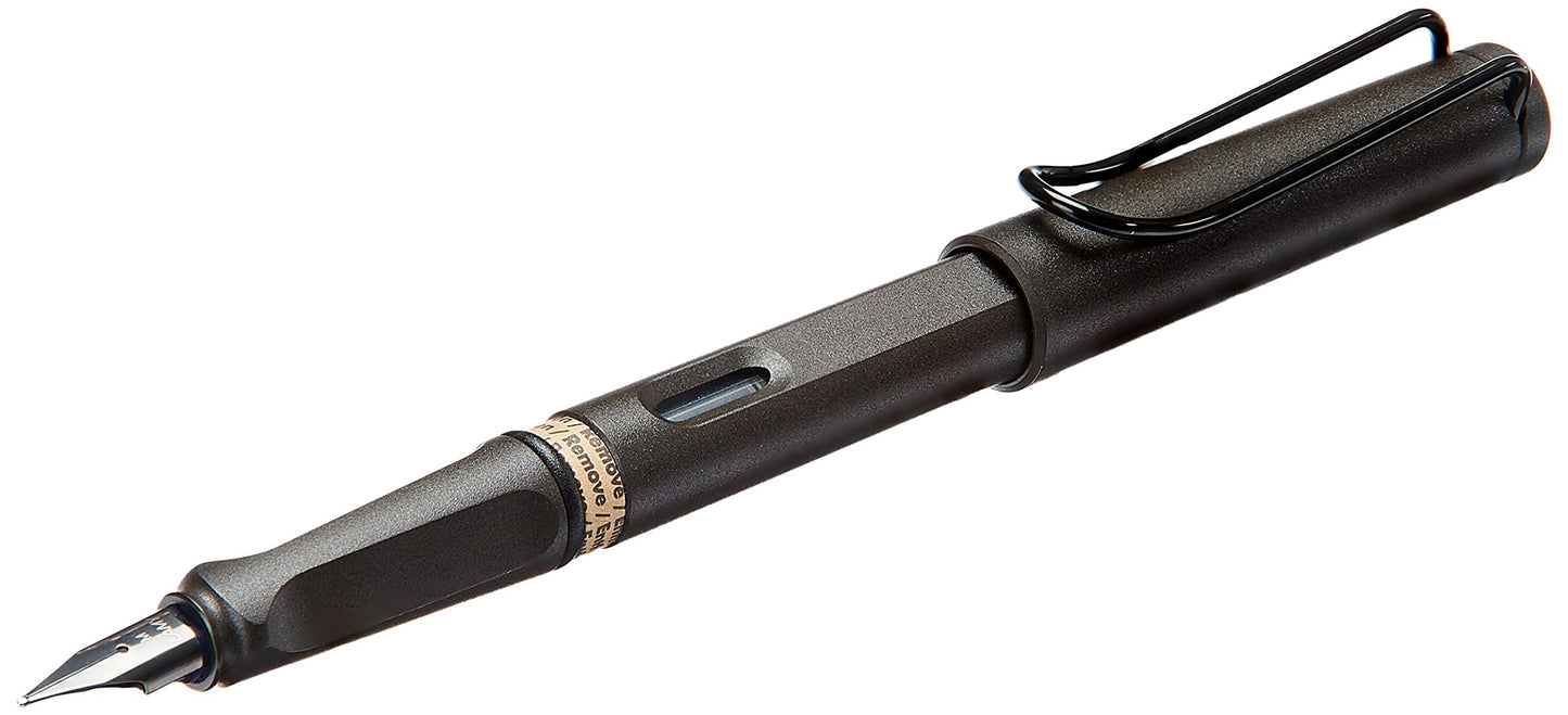 Lamy 017F Safari Matte Black Fine Fountain Pen Fine