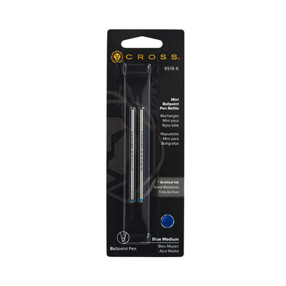 Cross 8518-6 Mini Blue Refill (2 Pcs)