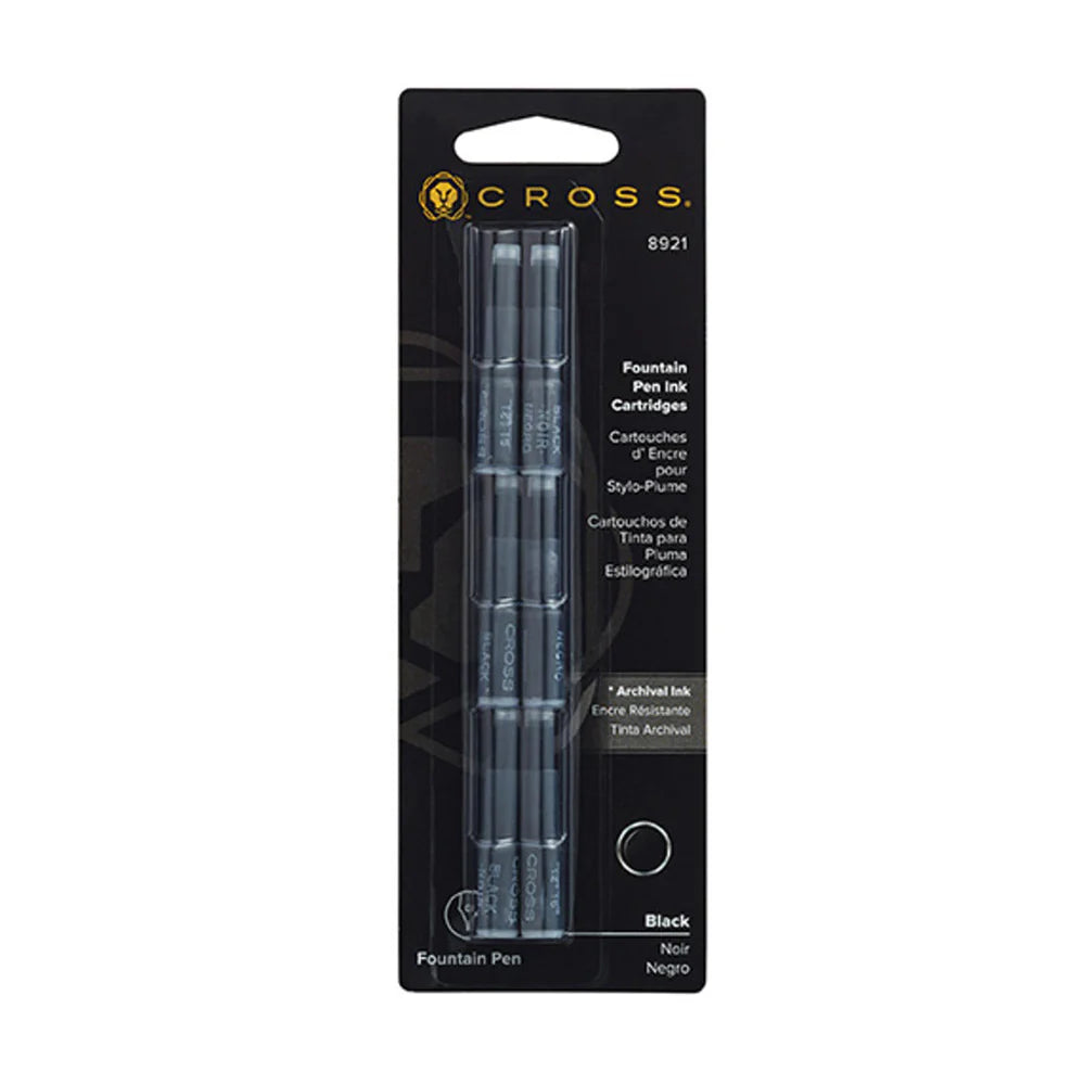 Cross 8921 Black Cartridge Pack Of 6 Pcs
