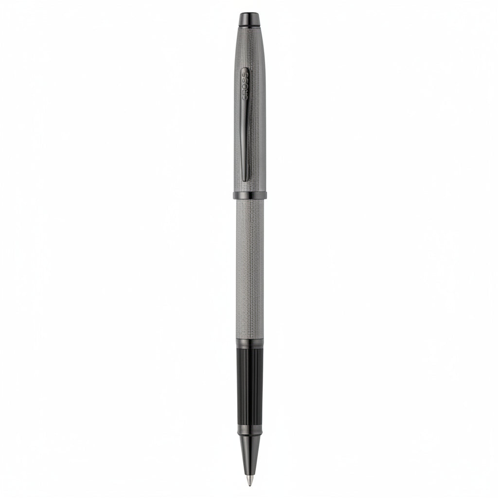 Cross 85WG-172 Century II Polished Grey Engraved Pattern Roller Pen