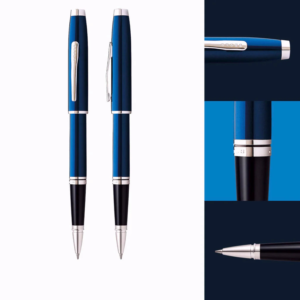 Cross 665-9 Coventry Blue Lacquer Ct Roller Pen