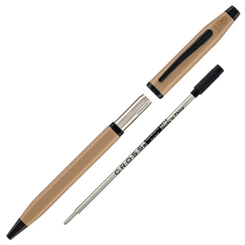 Cross 82WG-166 Cent II Earty Beige With Black PVD Ball Pen