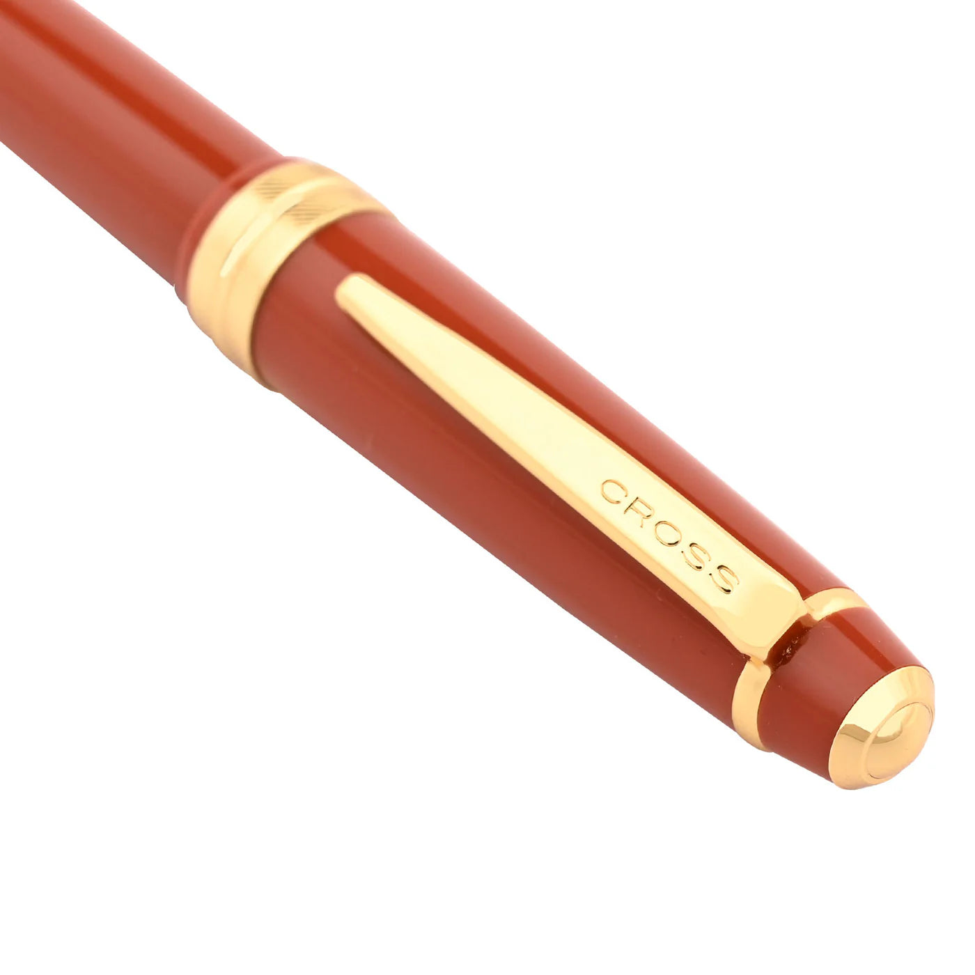 Cross 742-13 Bailey Light Amber Resin/Gold Trim Ball Pen