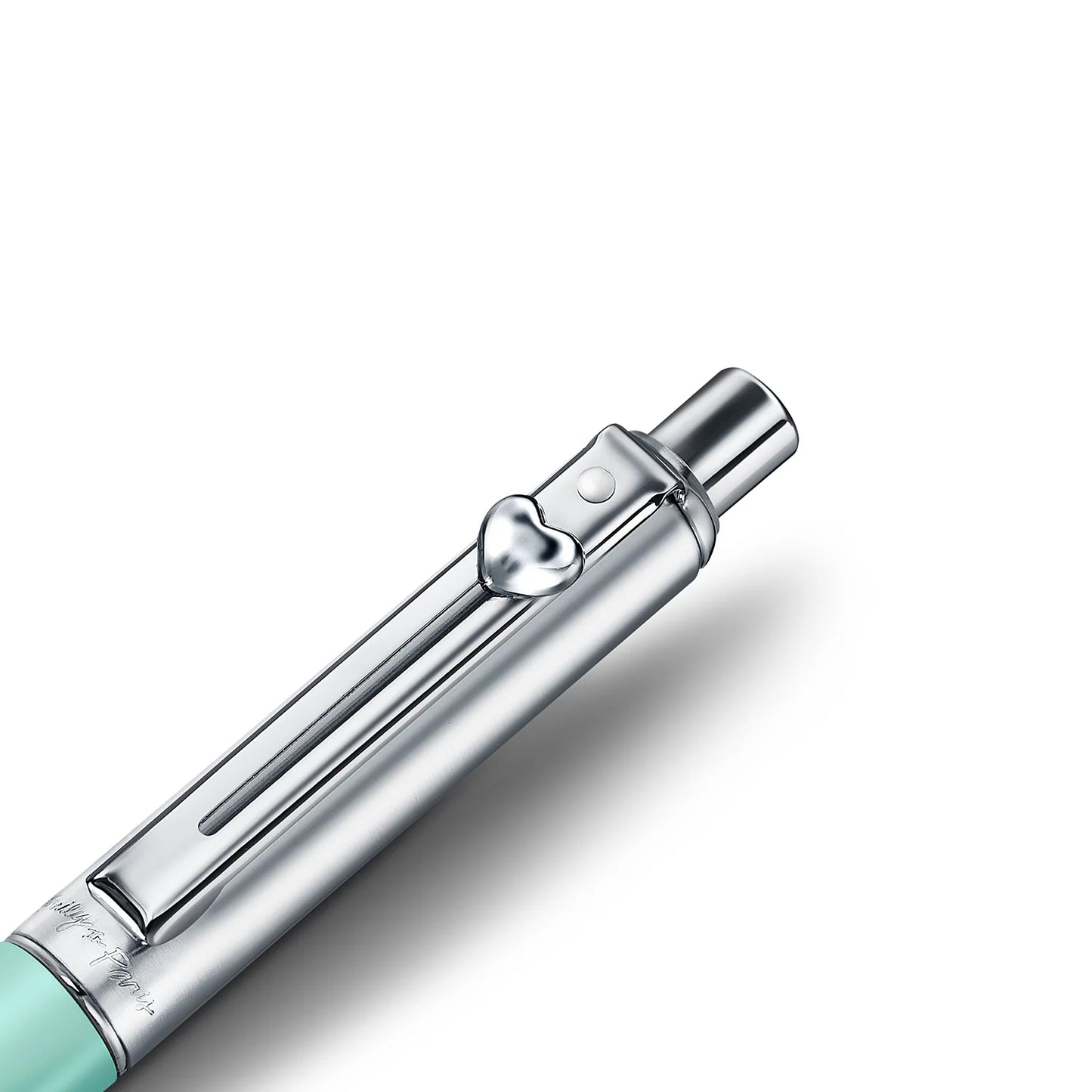 Sheaffer 321 Sentinel EIP Mt Green Ball Pen Heart Emblem Ball Pen