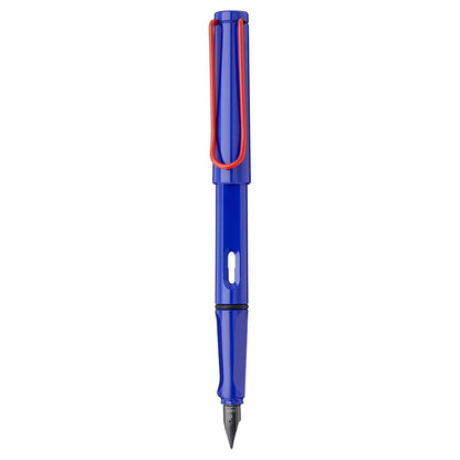 Lamy 014M Safari Blue-Red Medium Fountain Pen Medium