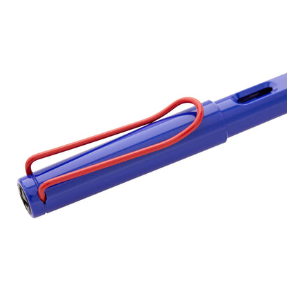 Lamy 014M Safari Blue-Red Medium Fountain Pen Medium
