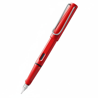 Lamy 016B Safari Red Bold Fountain Pen Broad