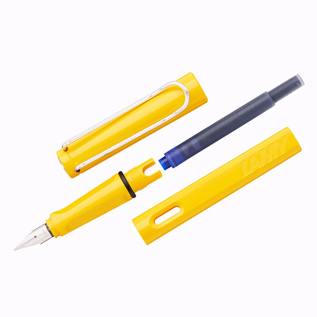 Lamy 018M Safari Yellow Mediun Fountain Pen Medium