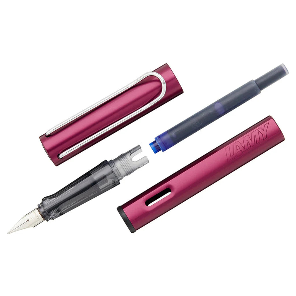 Lamy 029M Al-Star Black Purple M Fountain Pen Medium