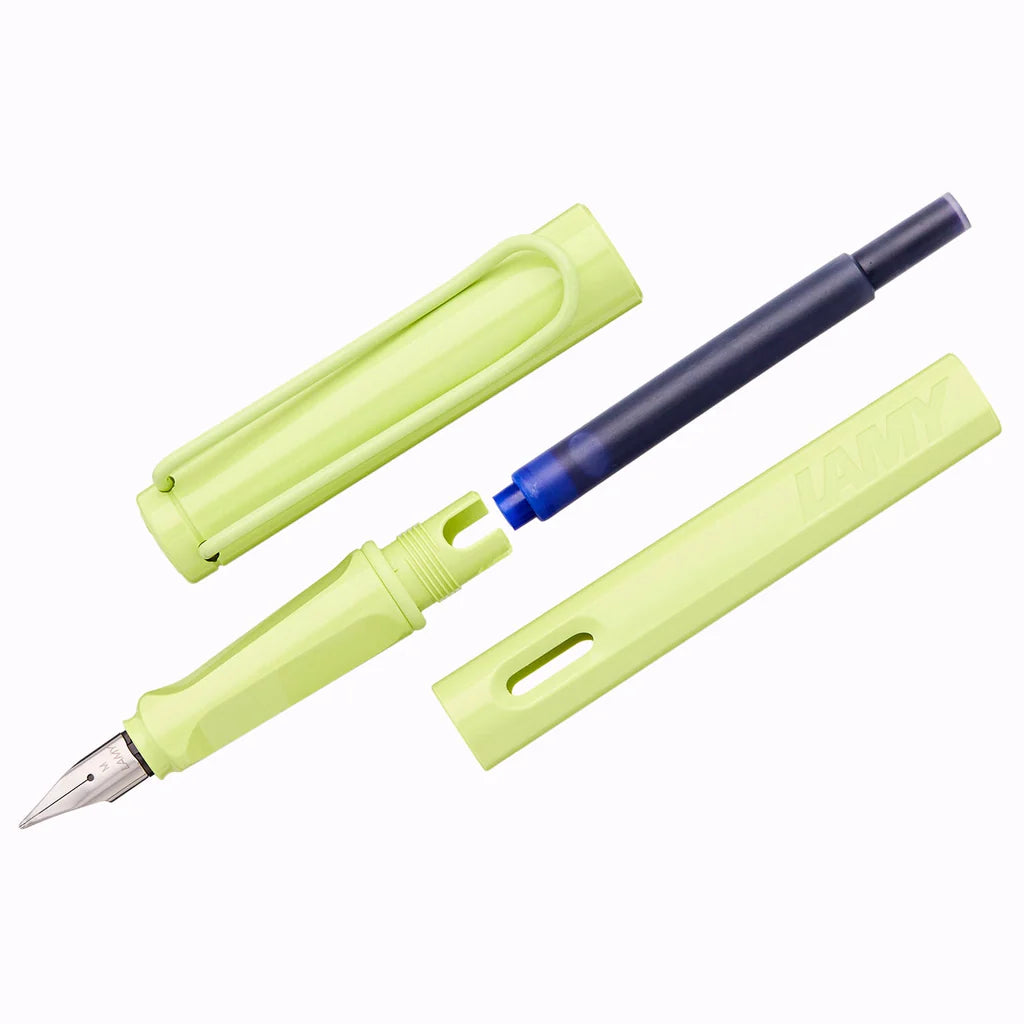 Lamy 0D0M Safari Spring Green Fountain Pen Medium