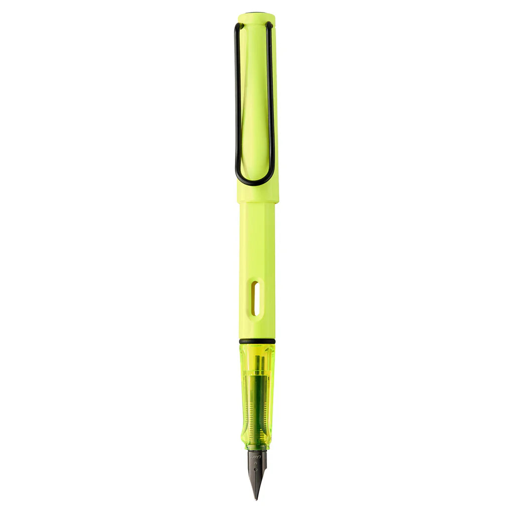 Lamy 0C8M Safari Neon Yellow Medium Fountain Pen