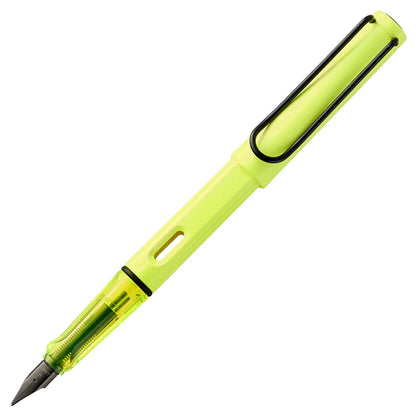 Lamy 0C8M Safari Neon Yellow Medium Fountain Pen