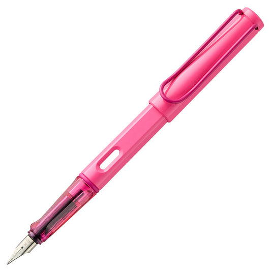 Lamy 0C9M Safari Neon Pink Fountain Pen  Medium