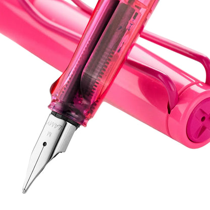 Lamy 0C9M Safari Neon Pink Fountain Pen  Medium