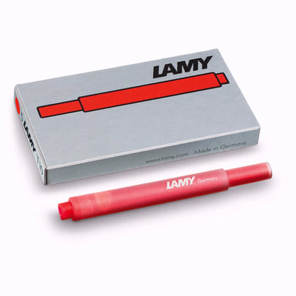 Lamy T10 Red Ink Cartridge (Pack of 5)