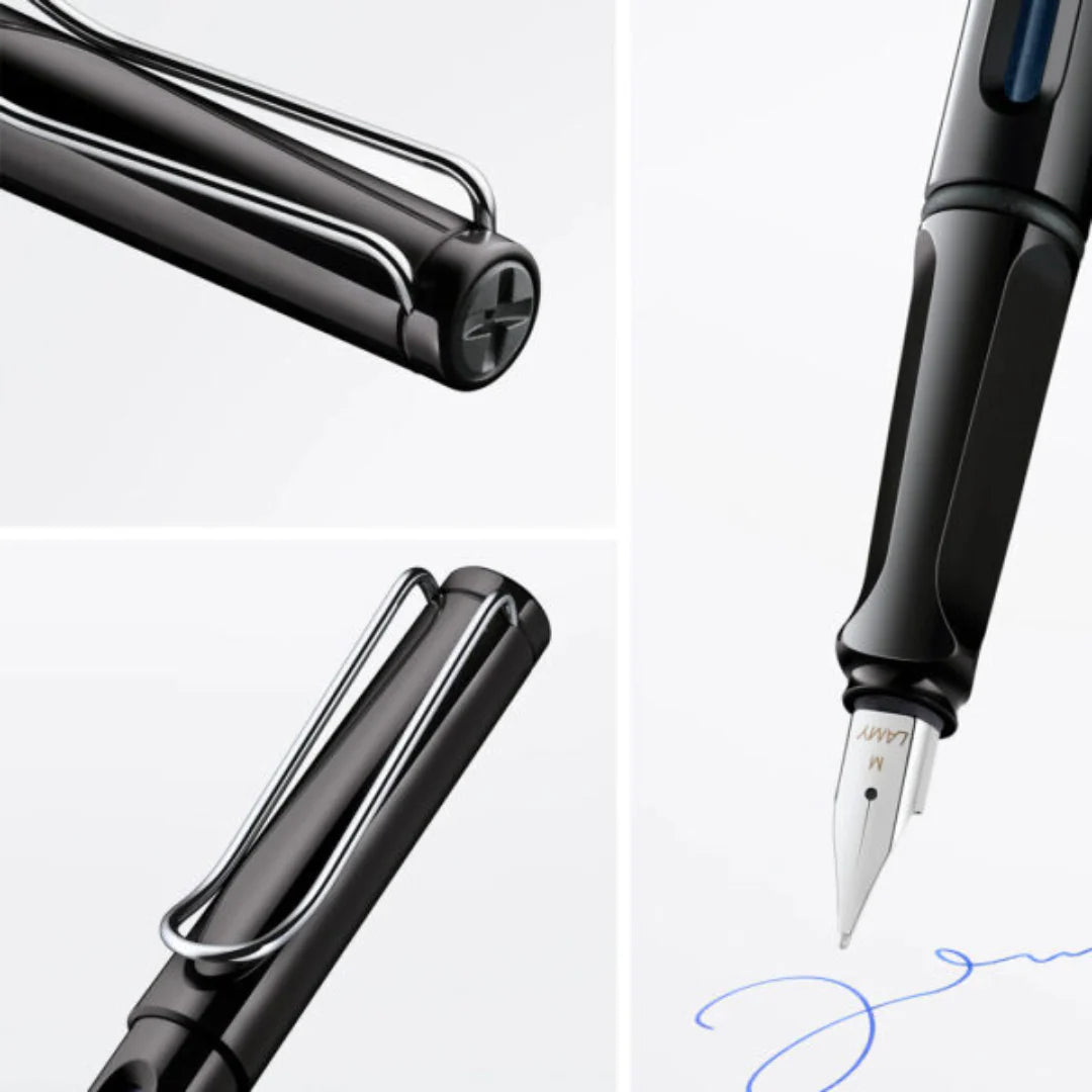 Lamy 019M Safari Black Medium Fountain Pen Medium