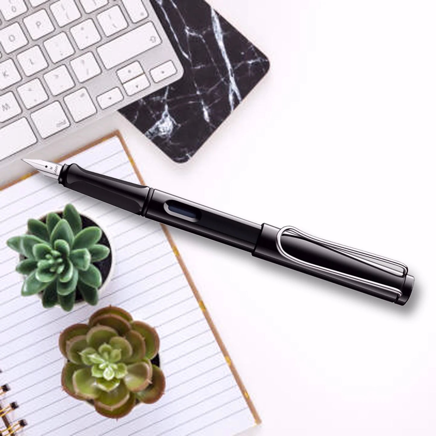 Lamy 019F Safari Black Fine Fountain Pen Fine