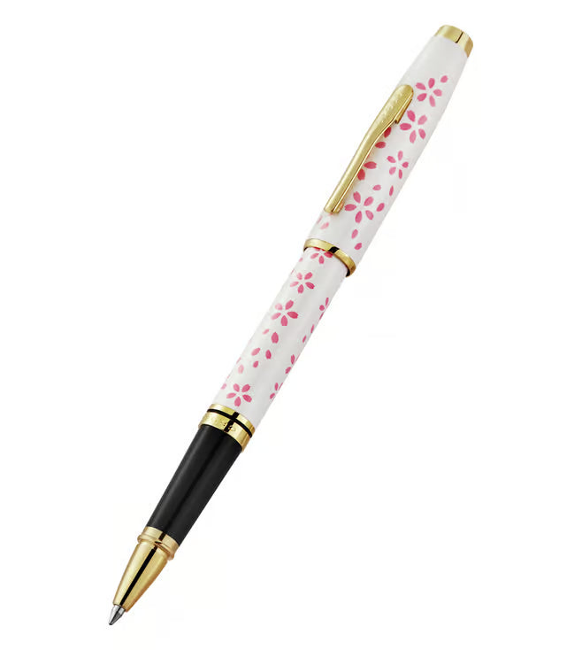 Cross 665-15 Conentry White Cherry Blossom Roller Pen