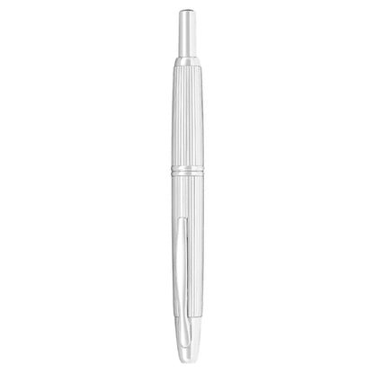 Pilot Capless Stripes Silver Medium Fountain Pen  2051