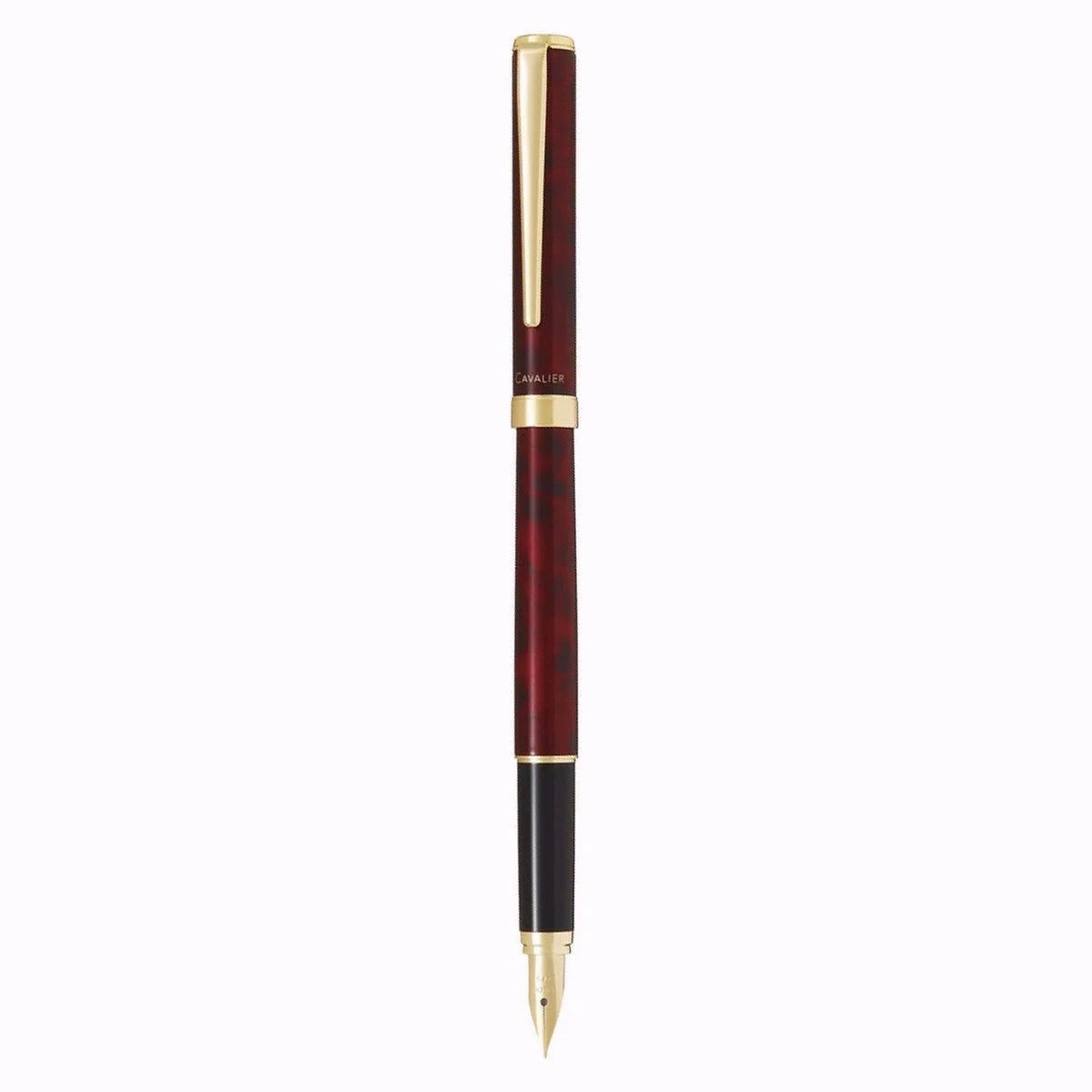 Pilot Cavalier Black & Red Medium Fountain Pen